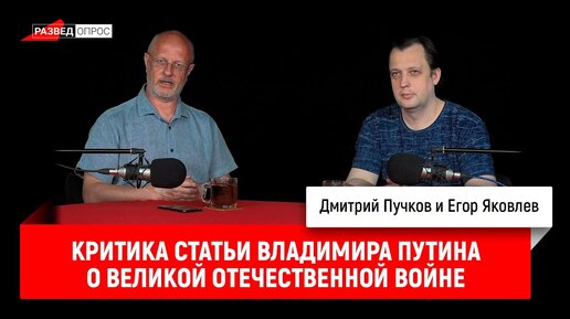 Критика статьи Владимира Путина о Великой Отечественной войне