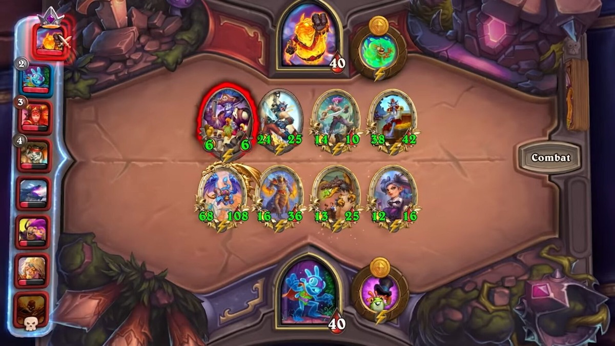 Сражение в игре Hearthstone