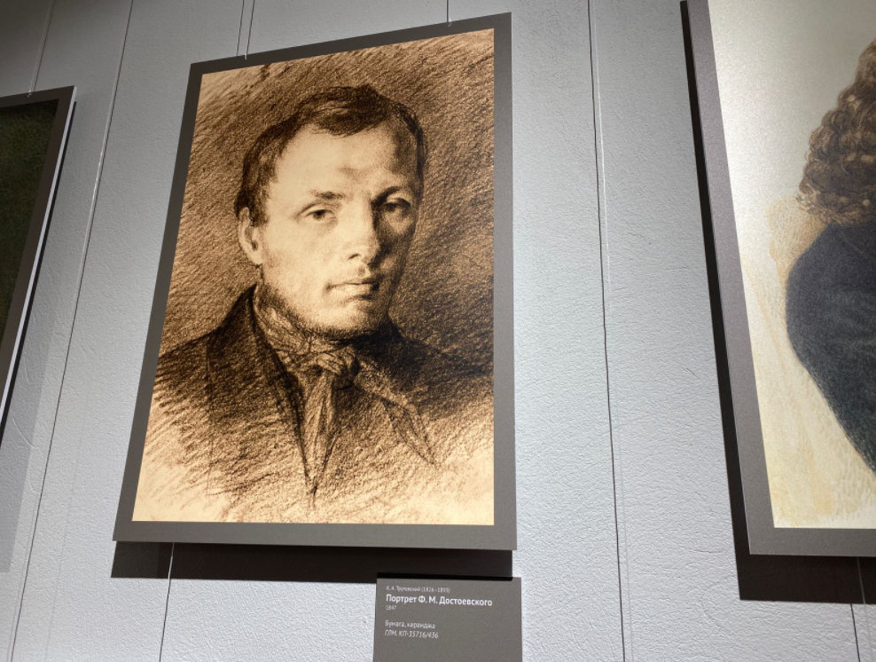 Портрет Ф.М. Достоевского, писателю 28 лет 