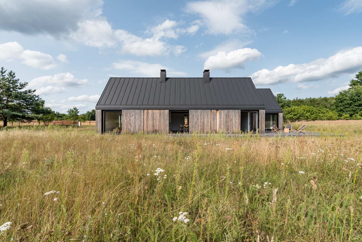 Wooden House on a Meadow