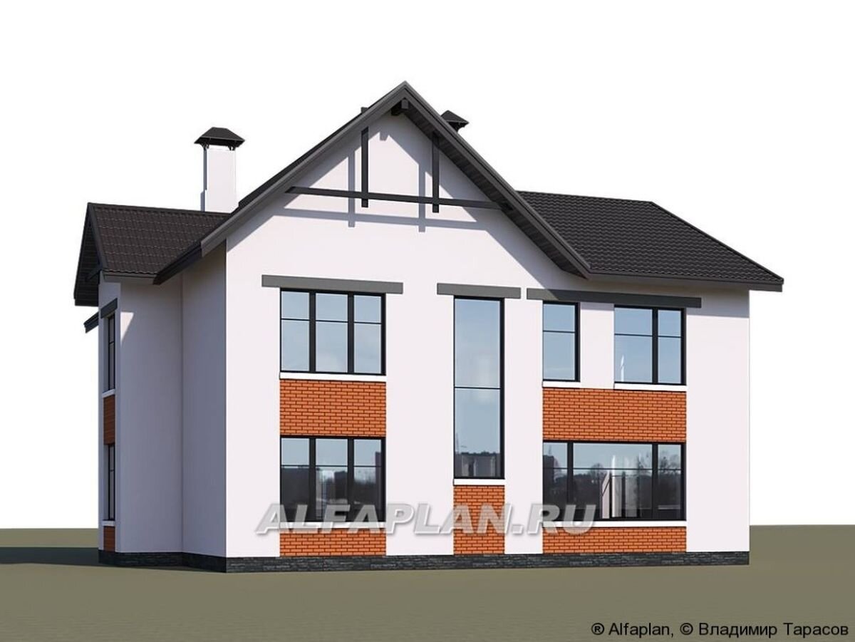 3. Проект загородного дома "Сафо" 633А, вид сзади