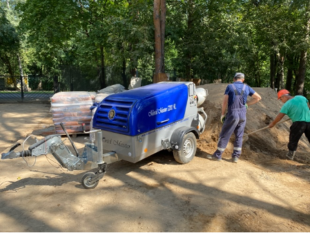 Раствворонасос Mortel Meister 5200 R на объекте в Москве