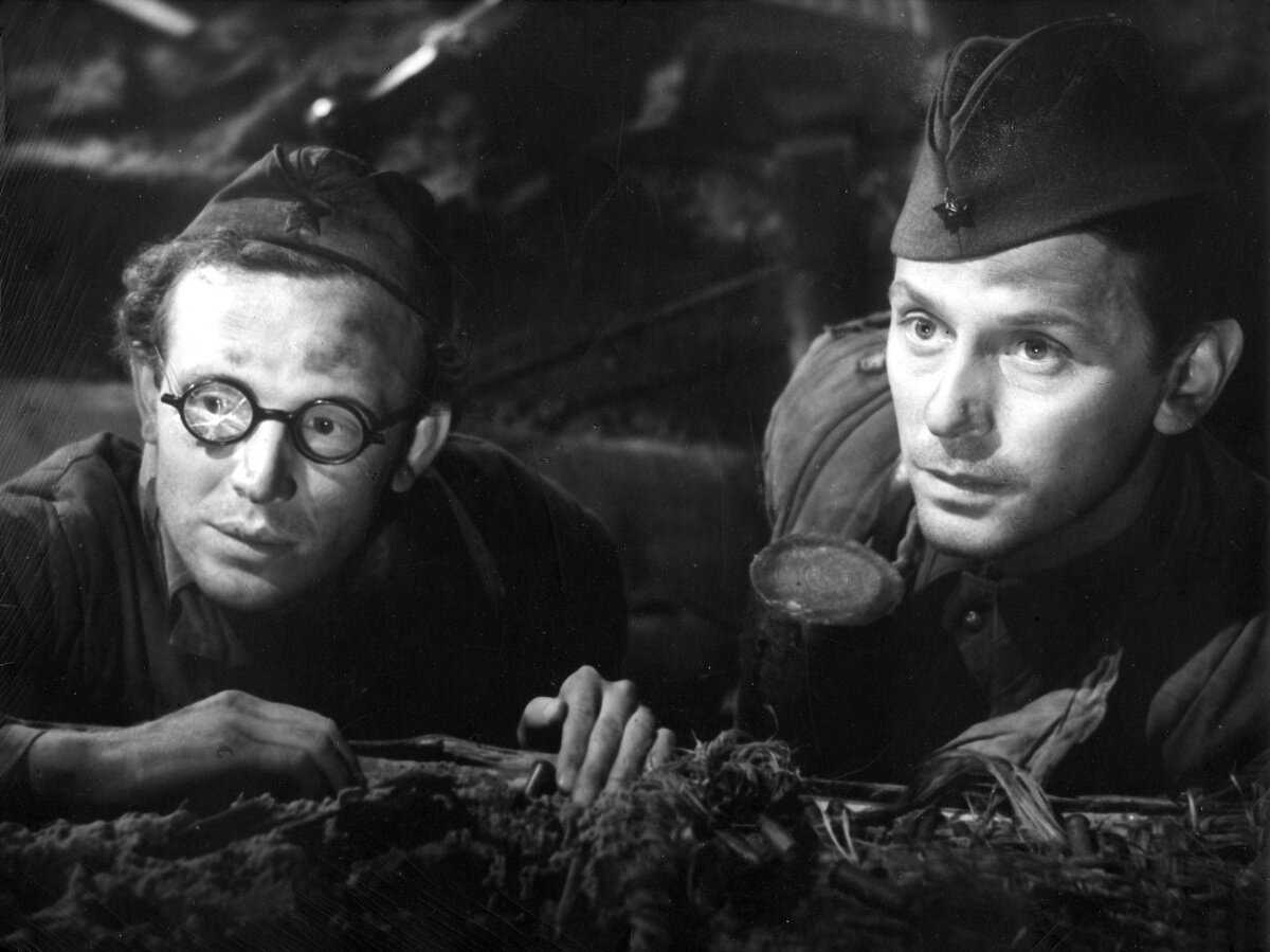 Кадр из фильма "Солдаты", 1956 г., режиссер Александр Иванов