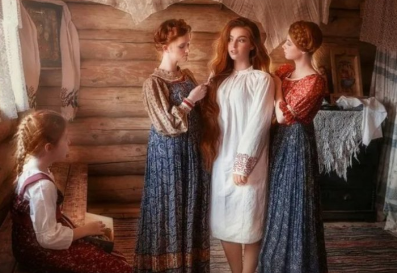 Крепостные девушки-крестьянки