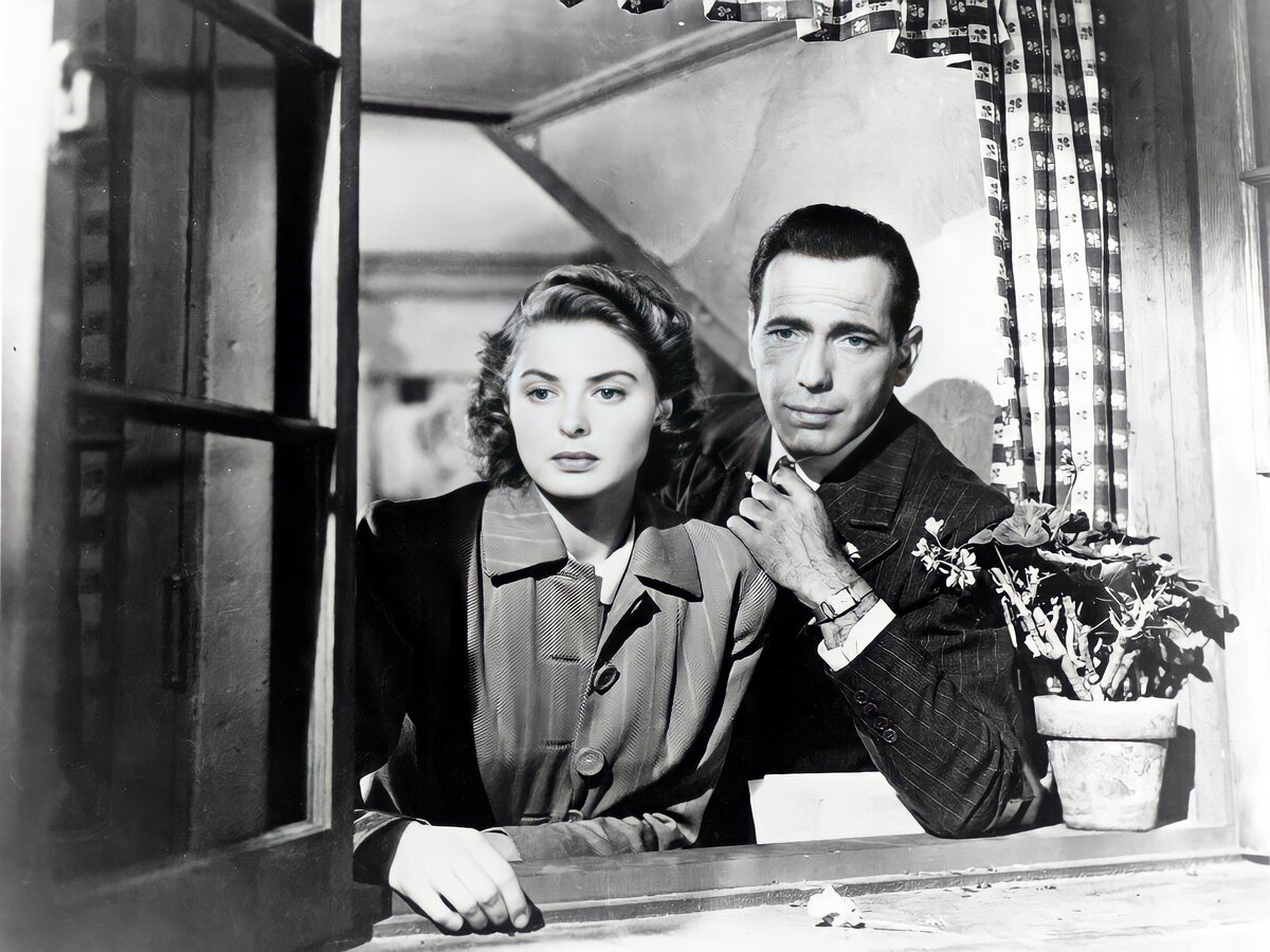 Кадр из фильма «Касабланка», 1942 год, режиссер Майкл Кёртиц