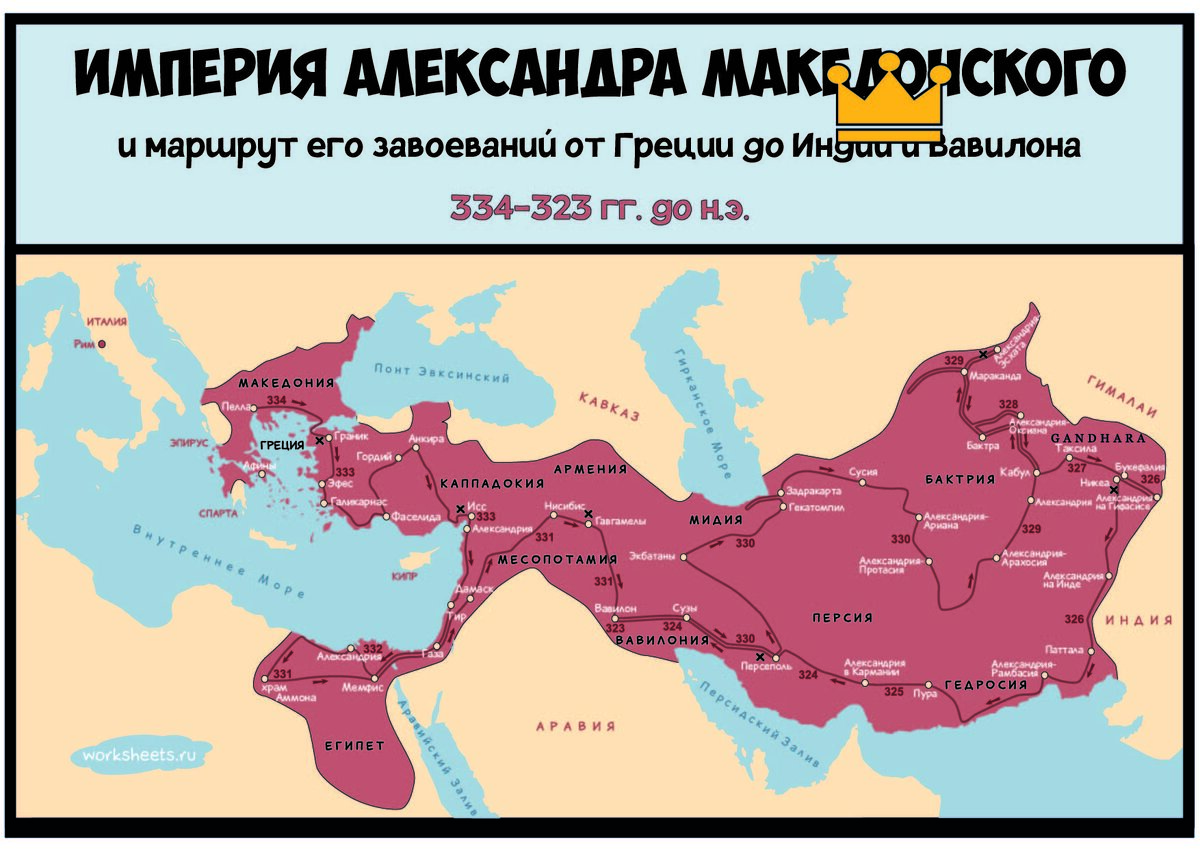 Империя Александра Македонского.