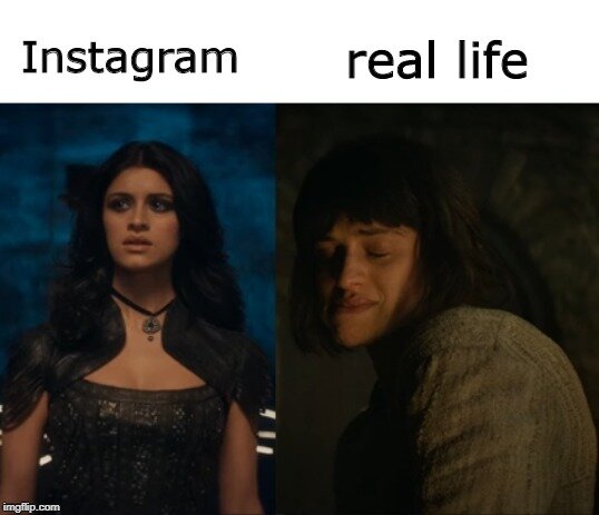 Insta и реальная жизнь
