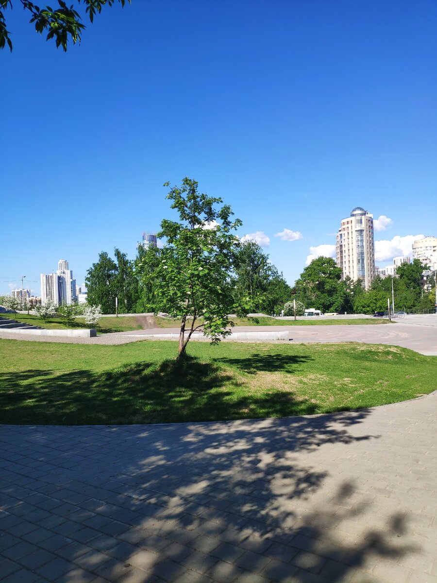 Красивый вид на город