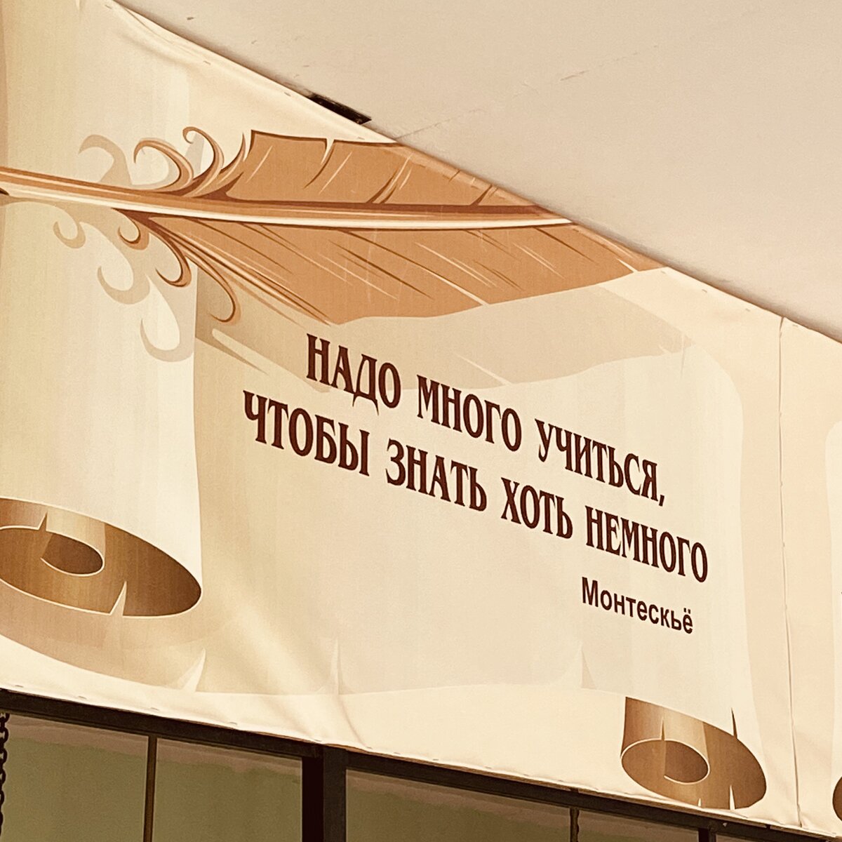 Эта цитата висела у меня в школе