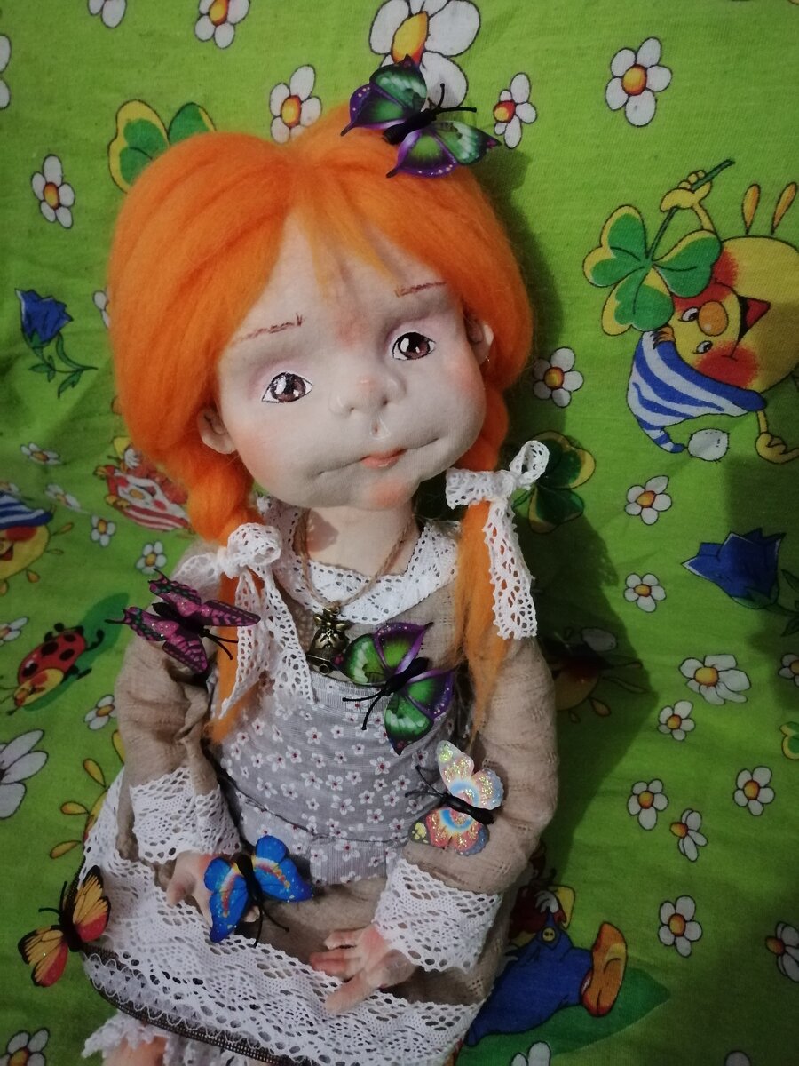 Эта рыженькая малышка последняя моя работа, которая ждёт тёплый дом