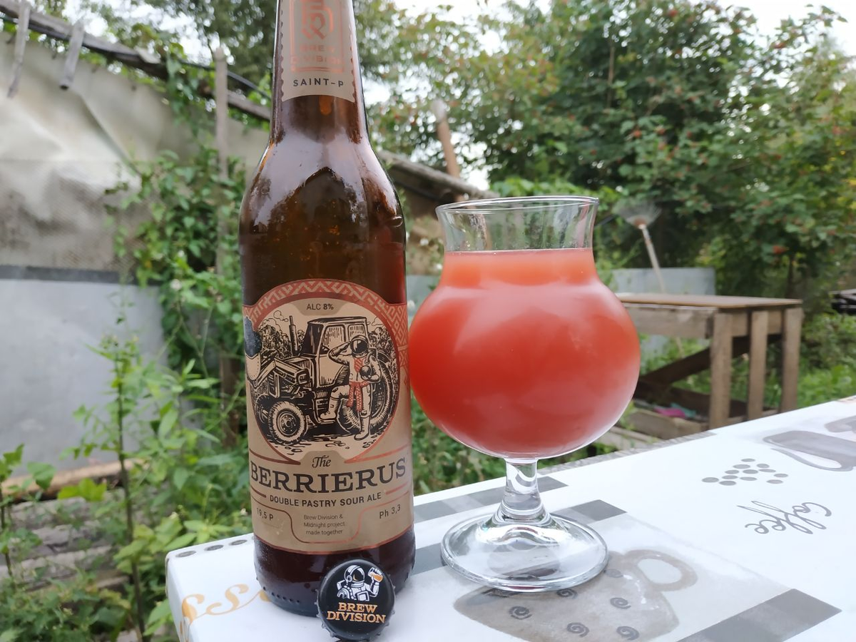 Обзор пива Berrierus от пивоварни Brew Division (г. Санкт-Петербург) в коллаборации с Midnight Project (г. Минск)