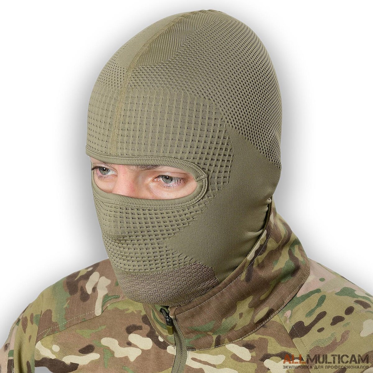 Маска-балаклава "Фантом" защитит голову и лицо от ветра, перепадов температур, пыли, солнца, насекомых и т.п.