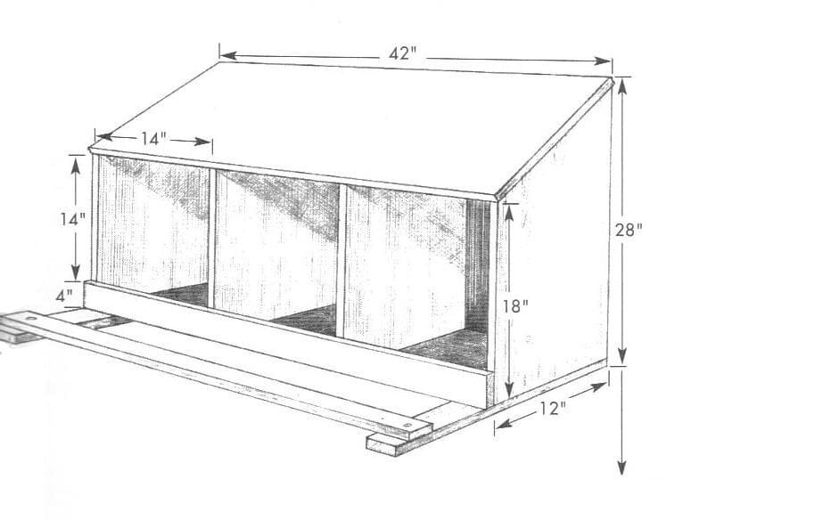 Гнёзда для кур-несушек своими руками: фото, размеры, полезные советы