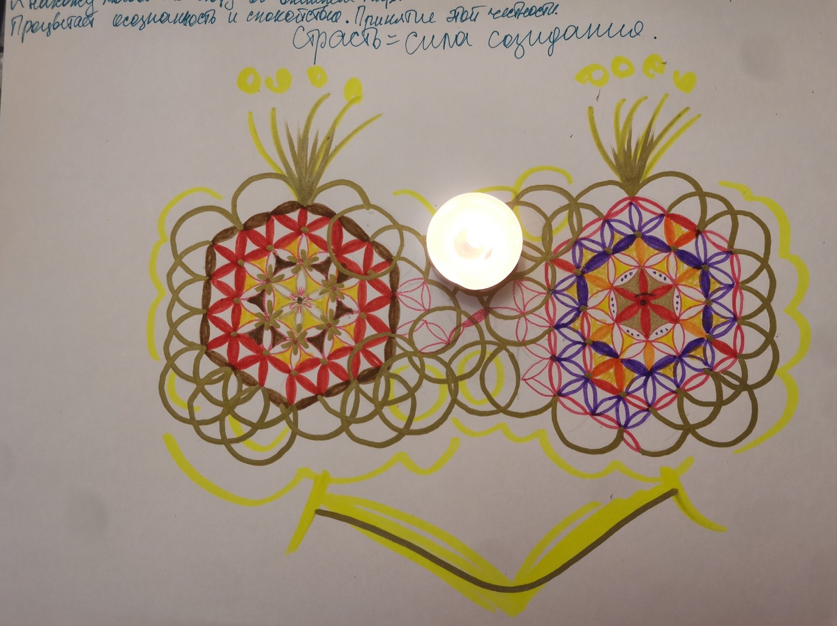 Сотворение цветка жизни.