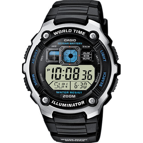 Часы Casio AE-2000W-1AVEF, фотография взята с сайта https://www.casio-europe.com/ru/products/watches/collection/ae-2000w-1avef/