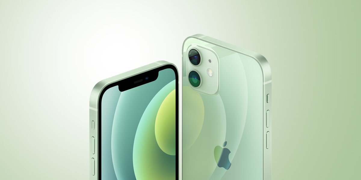 iPhone 12 вид спереди и сзади