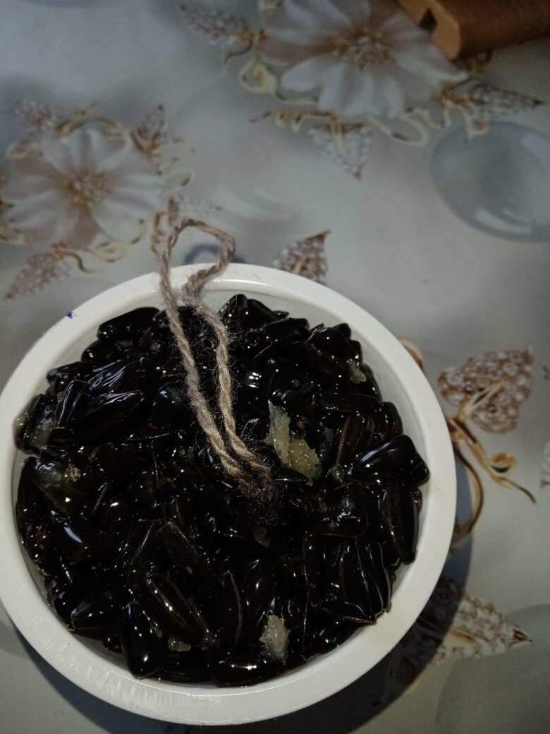 Наполненную баночку ставлю в морозилку.