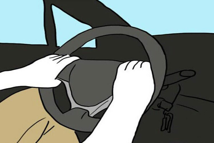 Положение рук на руле автомобиля формируется у водителя вместе с опытом. Далеко не все обращают внимание на то, что автолюбители держатся за "баранку" по-разному.-5