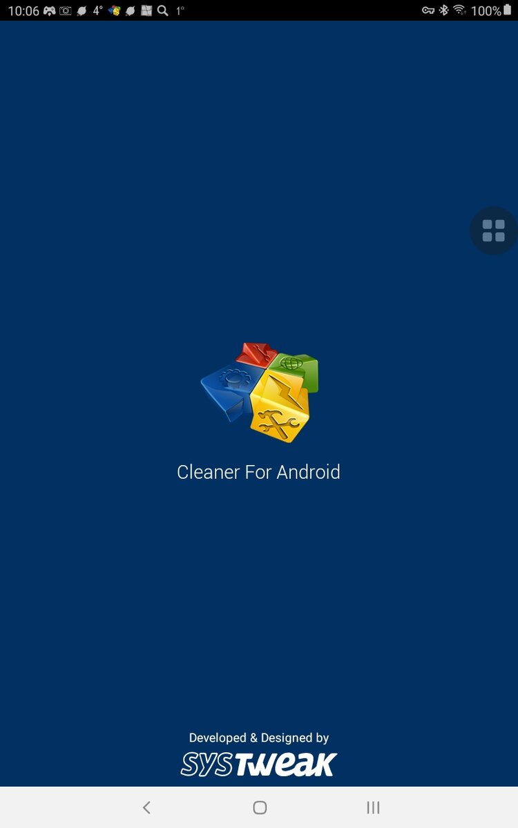 Заставка программы Cleaner For Android. Скриншот мой.