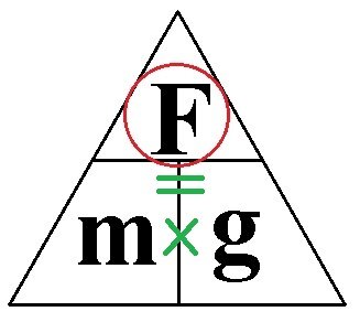 Fтяж=mg