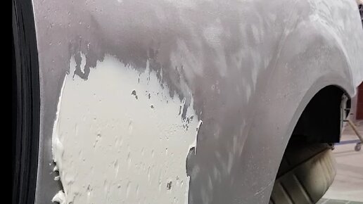 Нанесение шпаклевки за один раз на большую рихтованную площадь | Авант ...