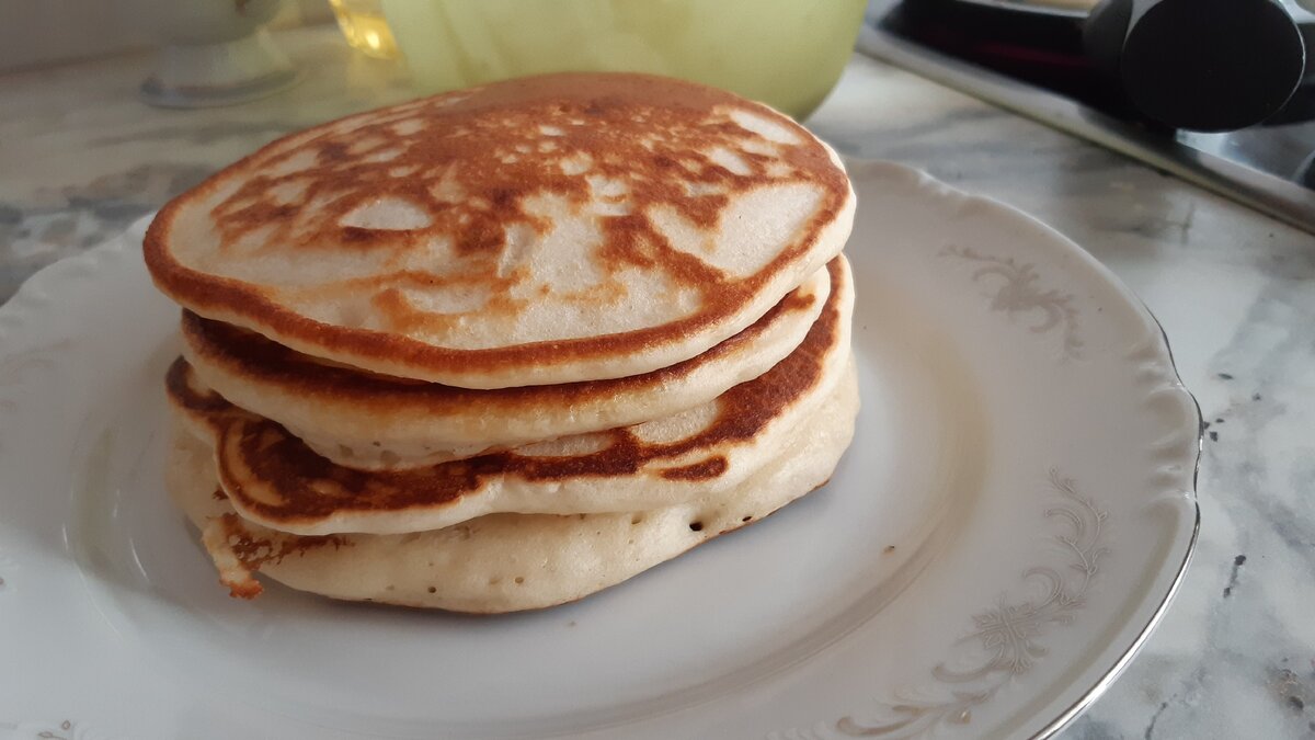 панкейки с бананом