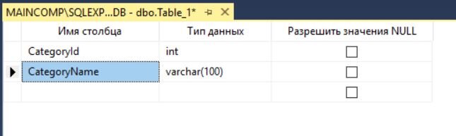 1с таблицы sql