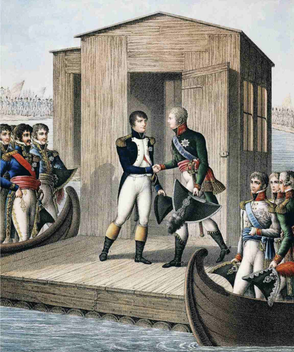 Тильзитский мир первая встреча монархов. Тильзитский мир с Наполеоном в 1807 году.