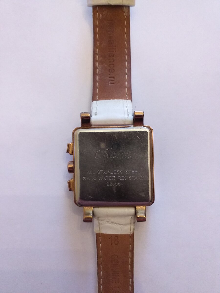 Задняя часть наручных часов.