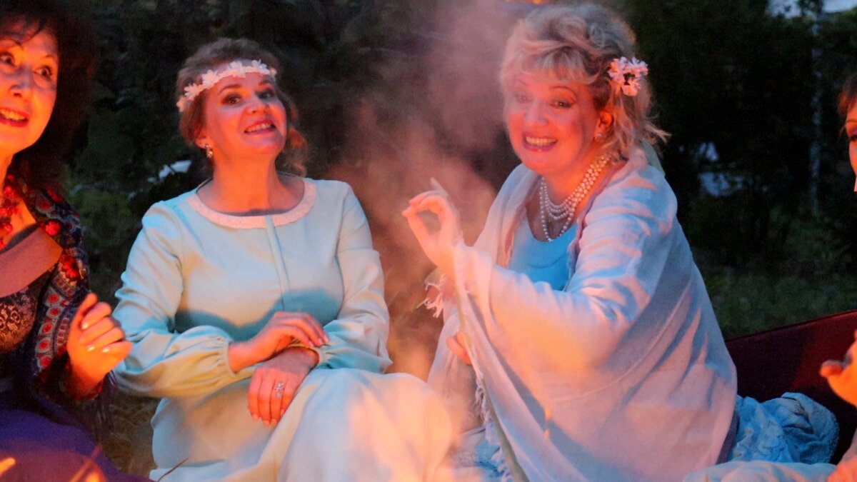 На съемках клипа "Стожок"