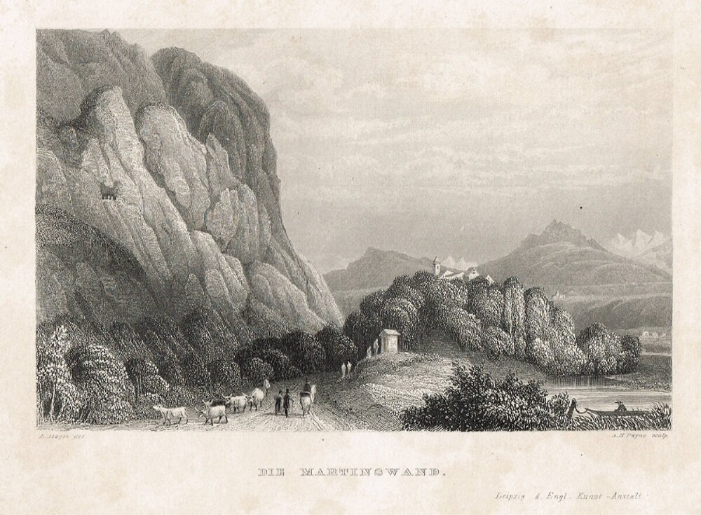 Мартинсванд. Гравюра, офорт. Германия, 1830–1840 гг. Фото из открытых источников 
