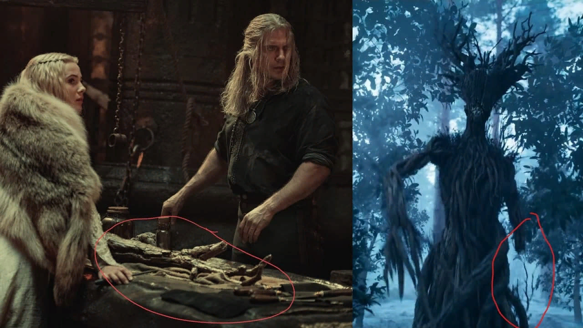 Цири, Геральт, Леший. Источник sun9-2.userapi.com