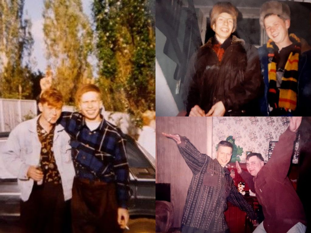 Мальчишки с нашего двора - 90-е. Коллаж автора.