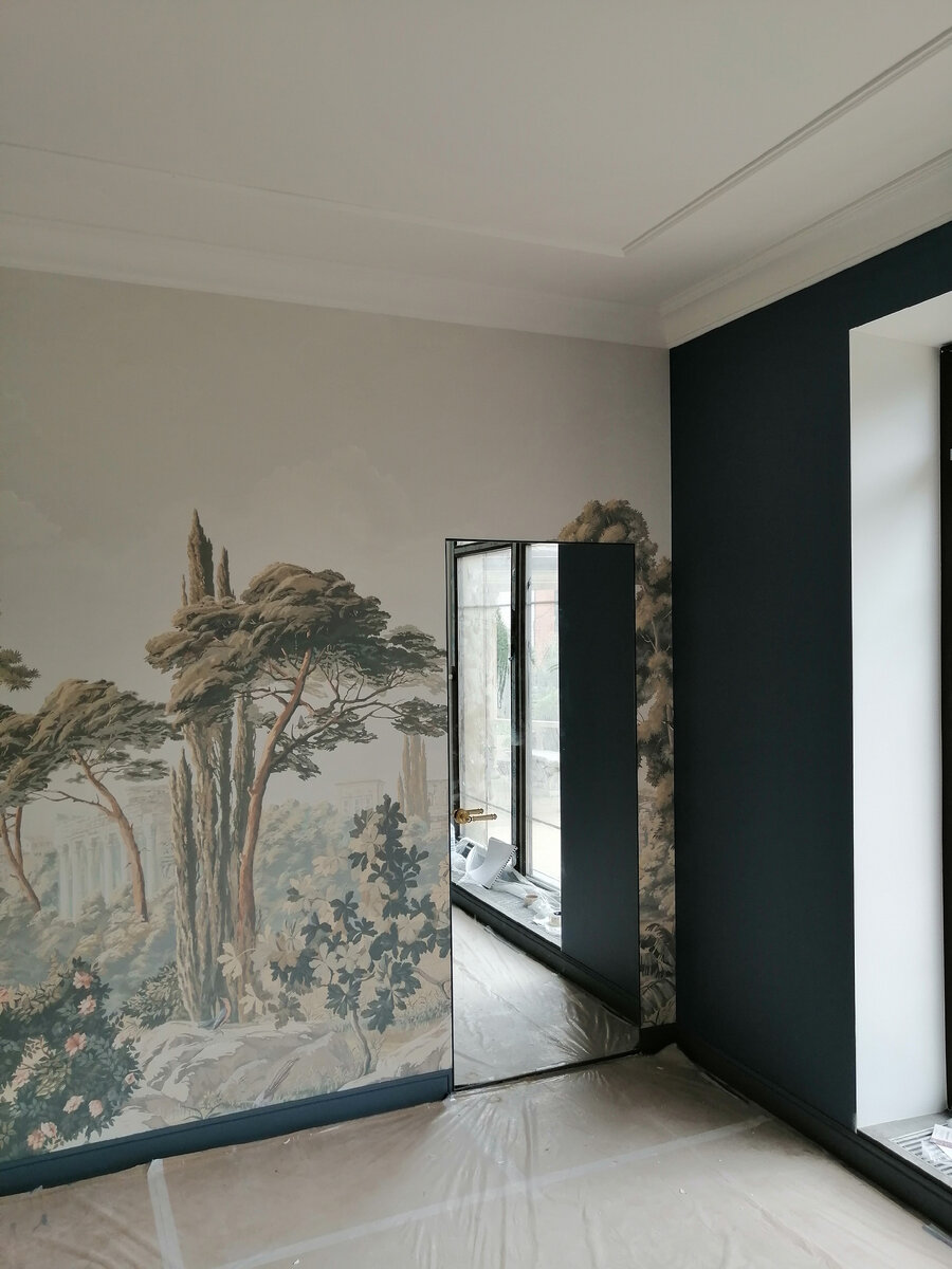 Скрытая зеркальная дверь