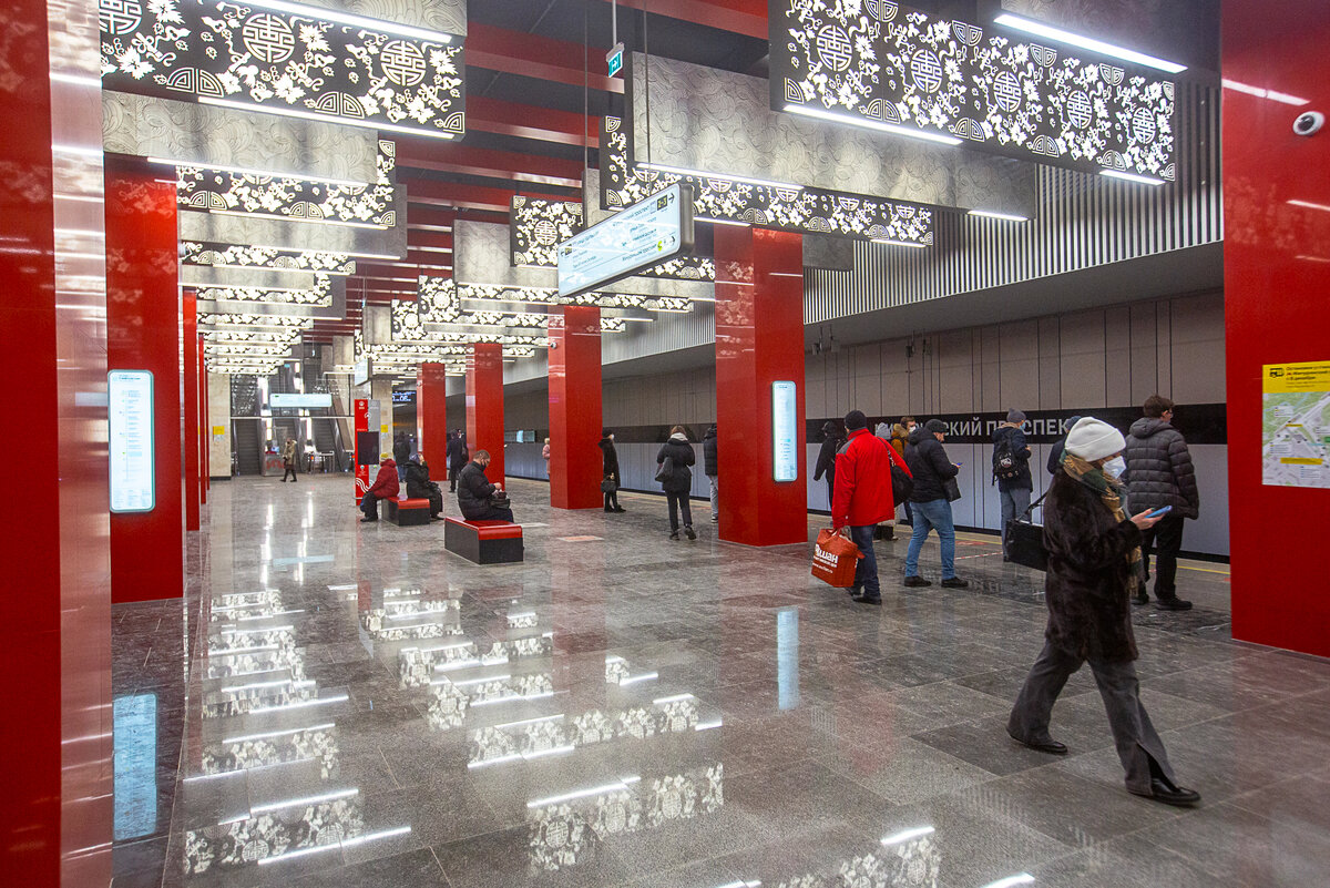 Мичуринский проспект - новая станция московского метро. Фото автора статьи (ещё 1 фото)