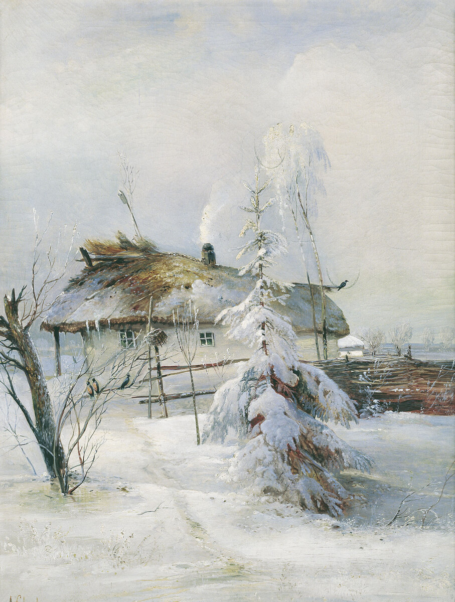 Источник: artchive.ru. Алексей Саврасов «Зима» (1873), 84×62 см