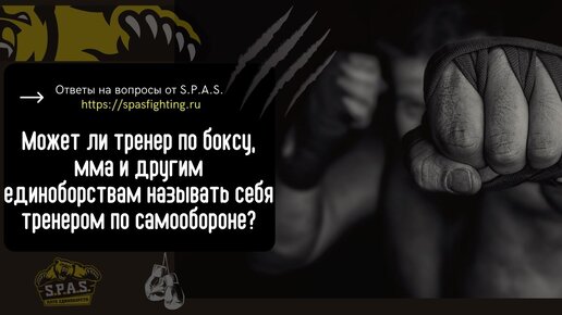 Ответы S.P.A.S. на вопросы о самообороне, часть 2.