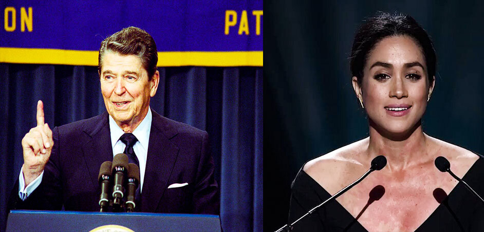 Из интернета.  Президент Дональд Рейган  и ... (?)