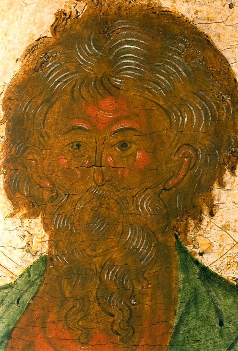 Андрей Юродивый. Фрагмент иконы XVI века