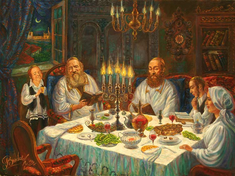 Вечеря это праздник. Седер Песах живопись. Песах Седер картина художника. Седер Песах застолье. Песах праздник иудеев.