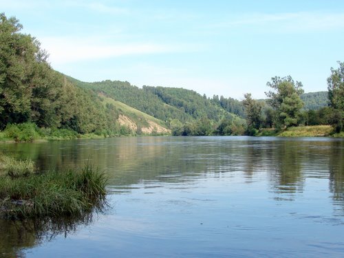 Река Юрюзань, Салаватский район. Южный Урал. Фото Виталия Борисова.