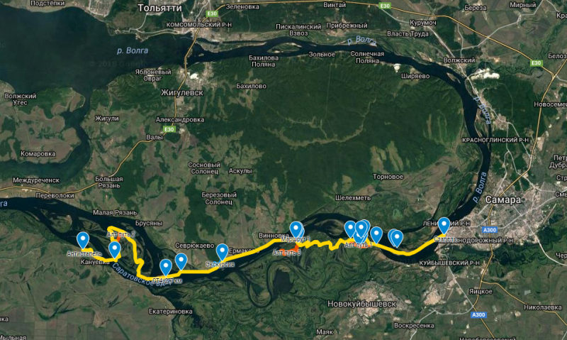 Примерный маршрут