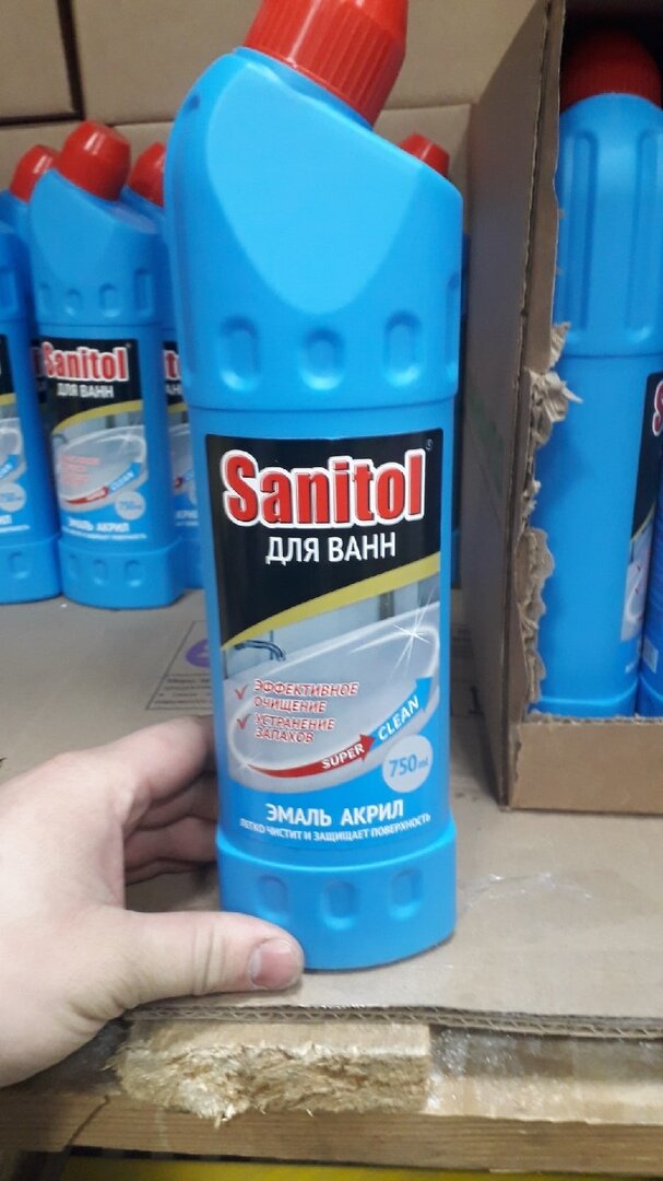 Sanitol для чистки ванн