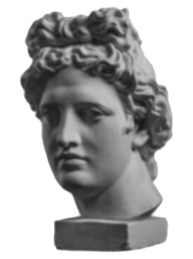 Античная голова Аполлона