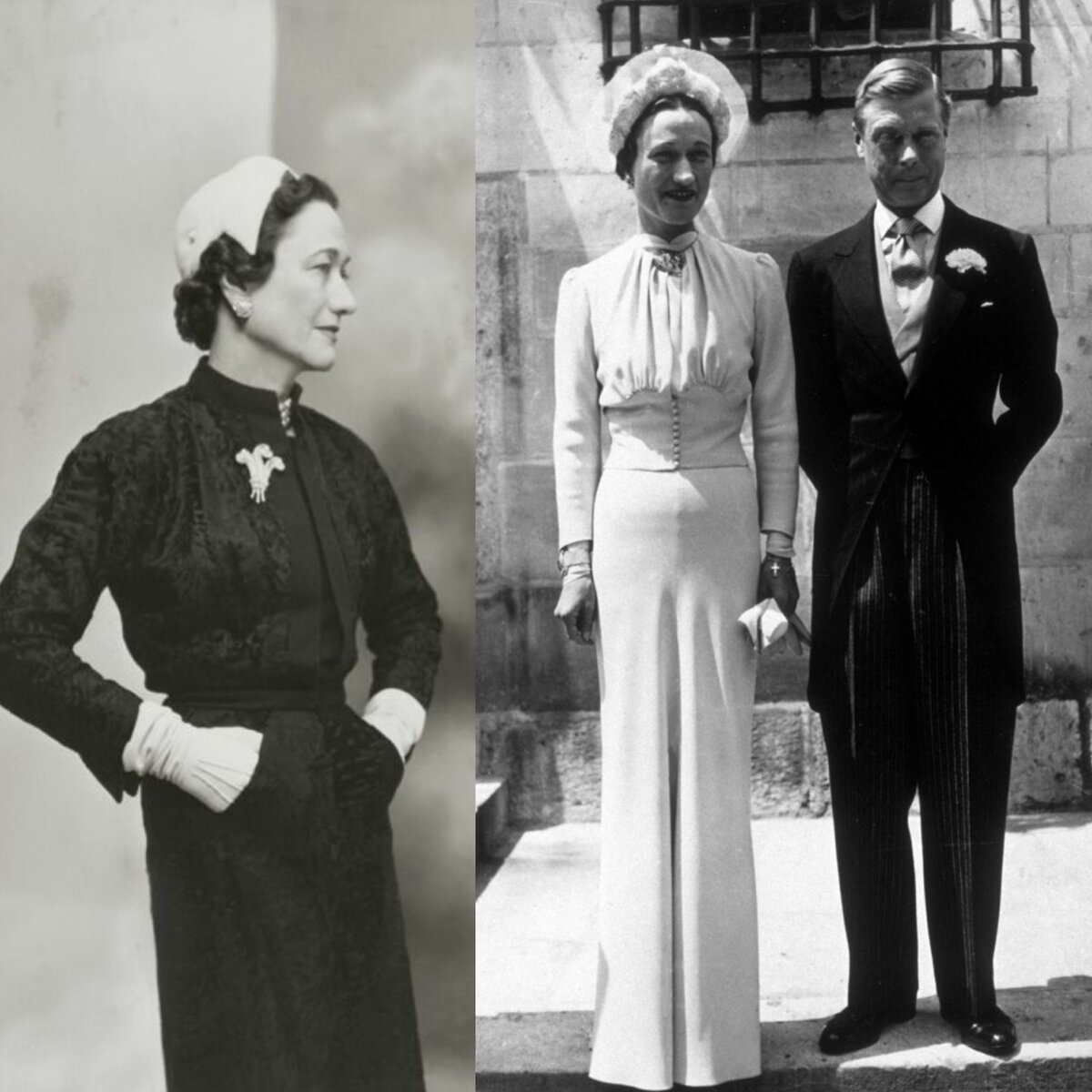 Уоллис Симпсон с Уэльской брошью; Уоллис Симпсон и герцог Виндзорский