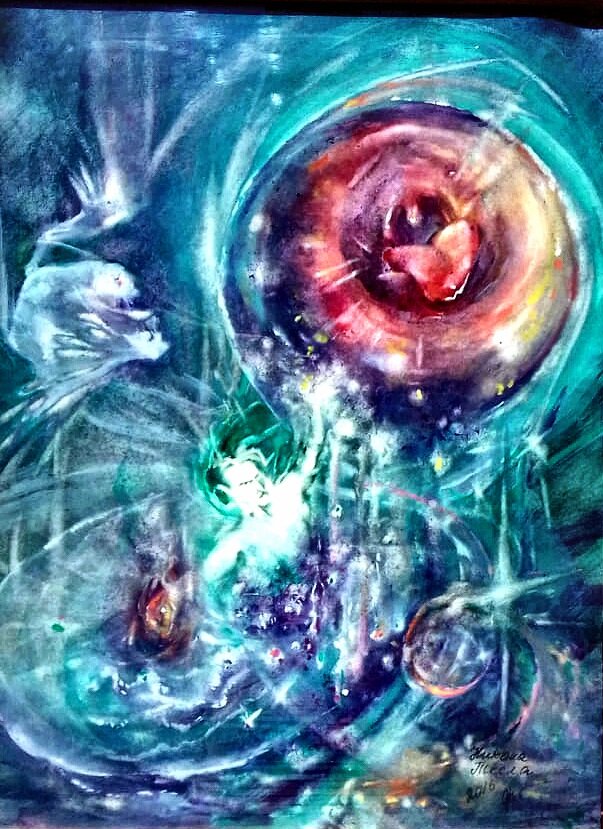 Никола Тесла, иллюстрация автора