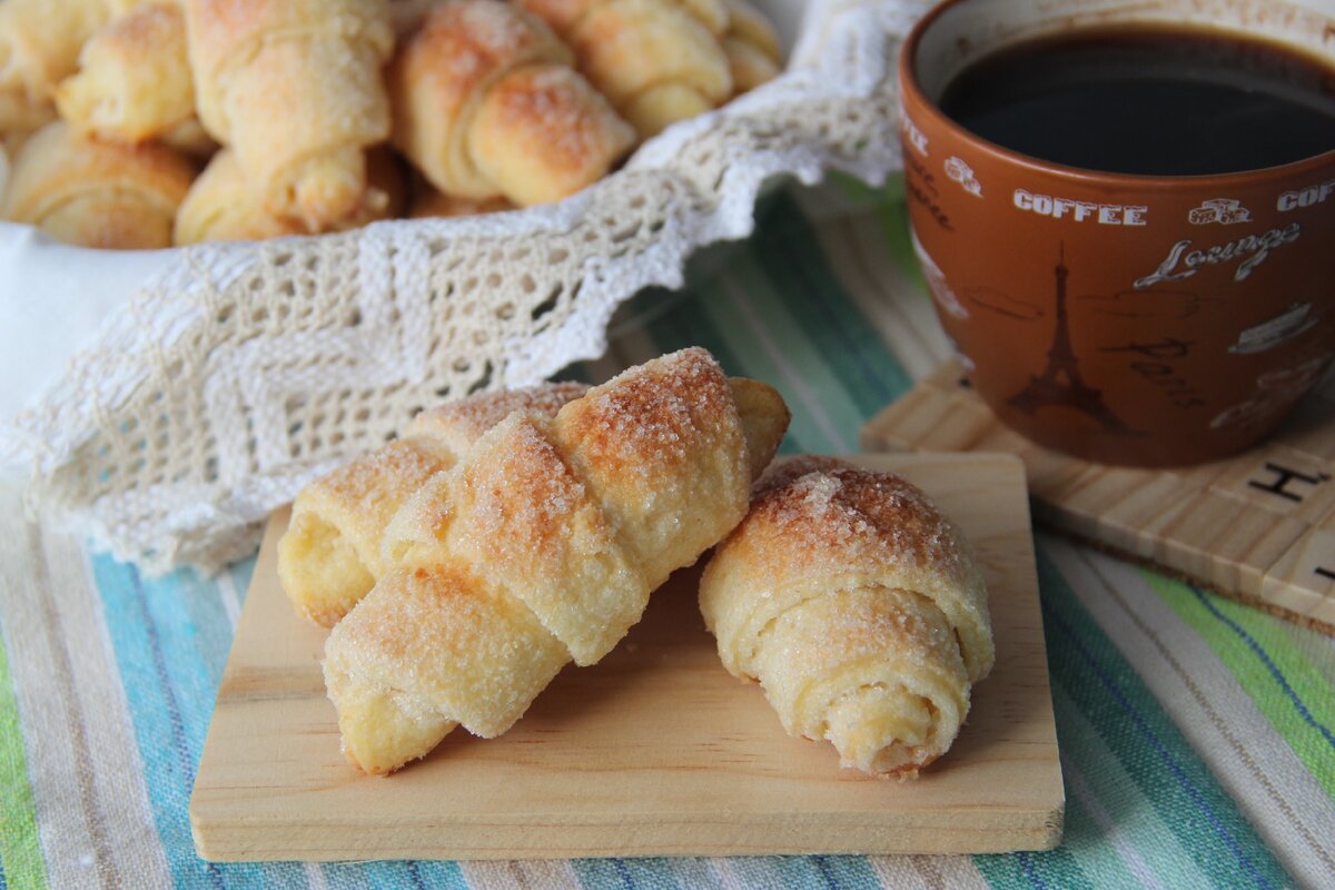 Рогалики сахаром