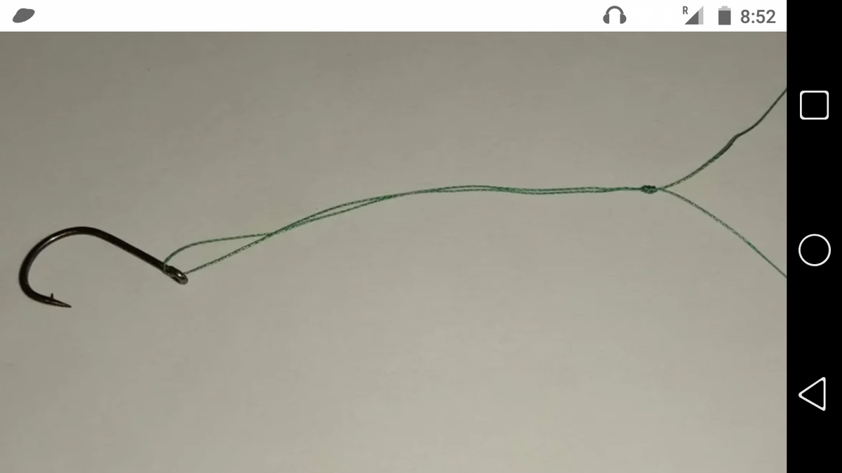 фото Как сделать узел по середине