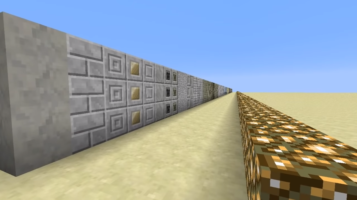 Нескончаемые варианты блоков. В обычном майнкрафте есть только один вариант блока, но с chisel все меняется, открывается огромный простор для идей.