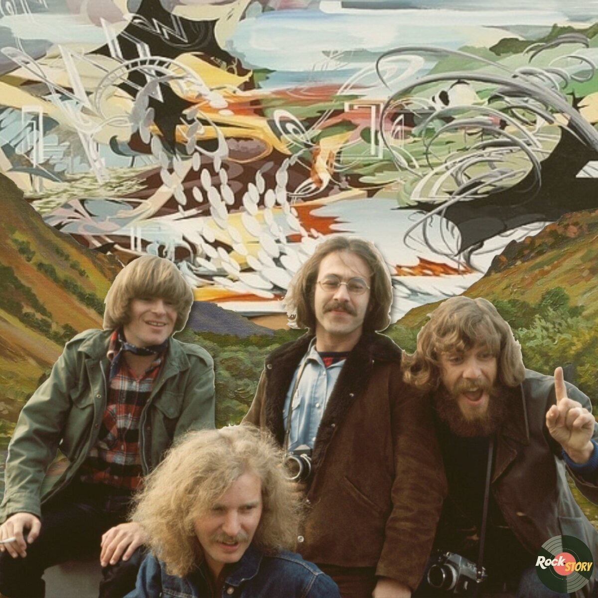 На фотографии: участники группы Creedence Clearwater Revival